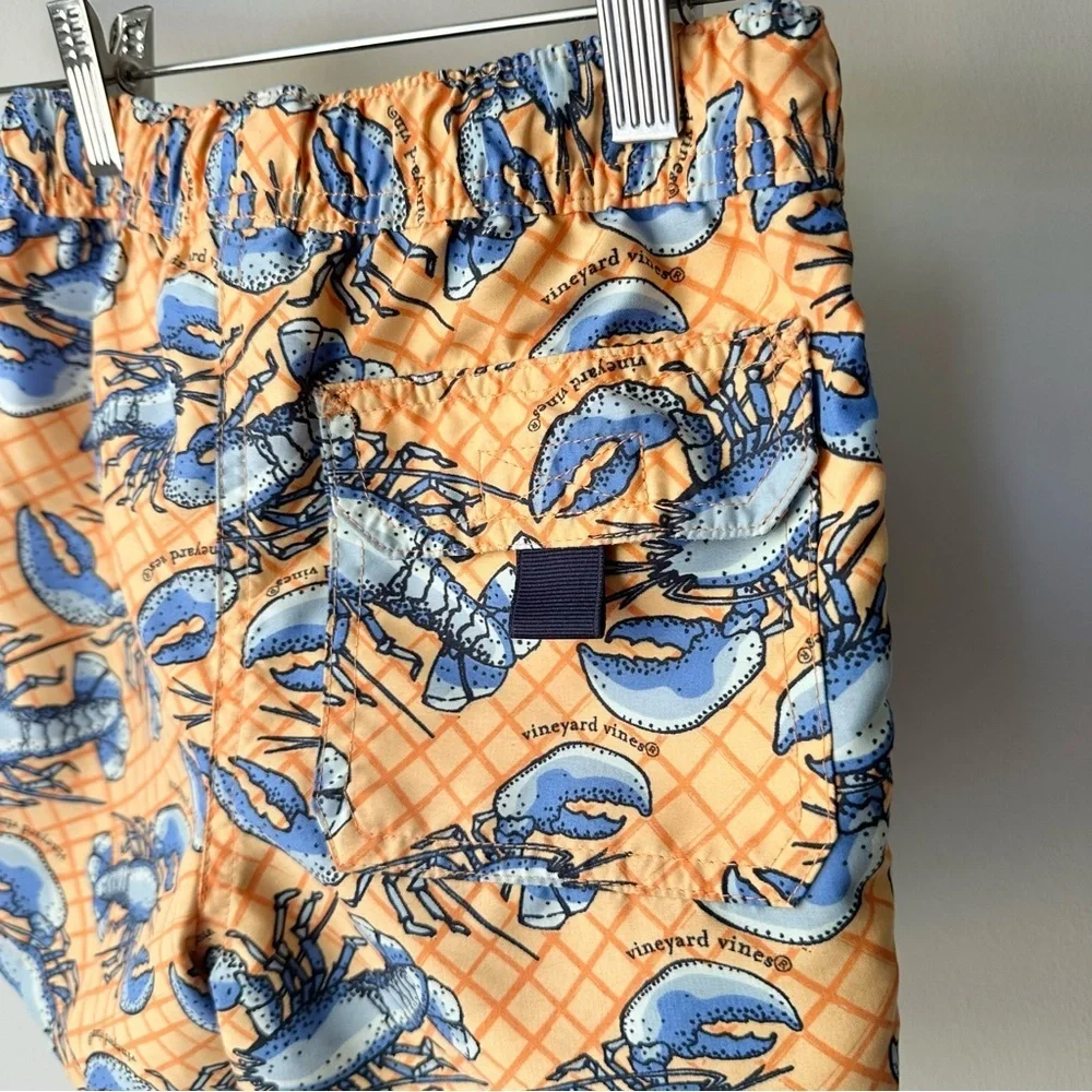 Vineyard Vines Lobster Print Swim Shorts